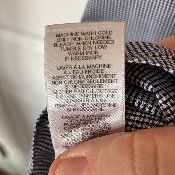 Michael Kors Blue and White Checked Shirt - Picture 7 of 7